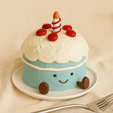 Jellycat Inspired Candle Cake: 