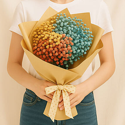 Delightful Baby Breath Bouquet: Newborn Gifts Singapore