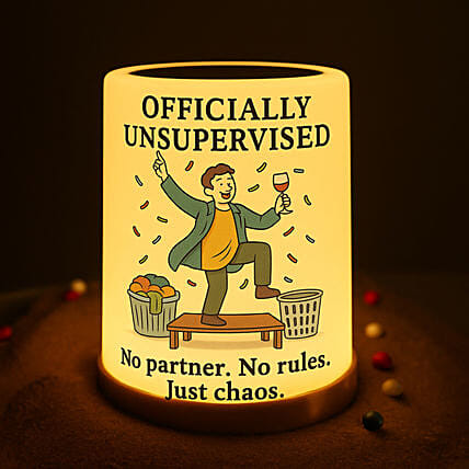 Officially Unsupervised LED Speaker for Him: Gifts For Singles Day