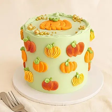 Pumpkin Harvest Chocolate Cake: Thanksgiving Gifts Singapore