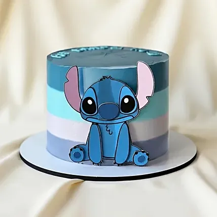 Stitch Inspired Ocean Wave Chocolate Cake: Lilo N-stitch-cakes