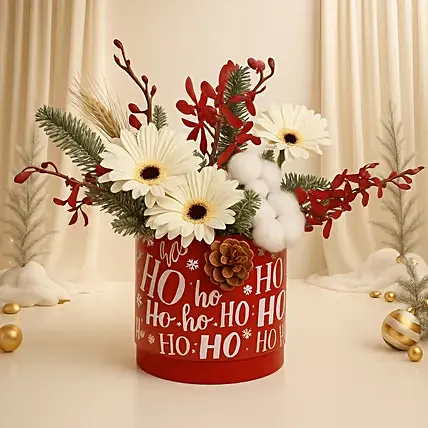 Ho Ho Ho Flower Box: Christmas Flowers