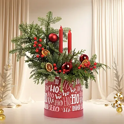 Christmas Glow Flowers Arrangement: Christmas Flowers