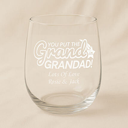 Engraved Grand Glass for Grandad: 