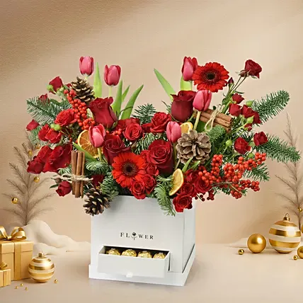 Grand Christmas Wishes Flowers: For Family