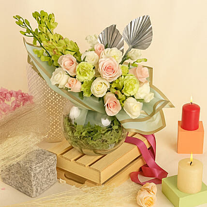 Forest Breeze Flower Arrangement: Same Day Flower Delivery Singapore