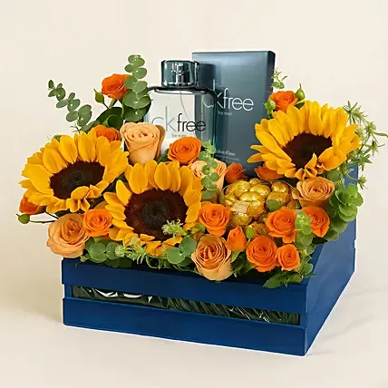 CK Free Perfume with Flowers & Chocolates: Gifts For Bhai Dooj