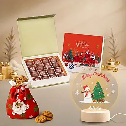 Personalised Christmas Chocolate & Keepsake Gift Set: Personalised Christmas Gifts