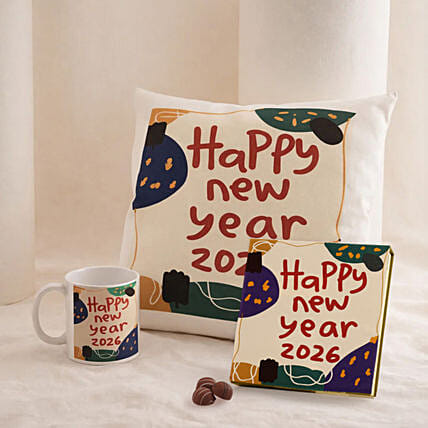 Mug Cushion and Coaster Set for New Year: Classic Personalised Mugs
