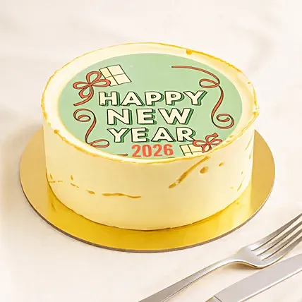 Happy New Year 2026 Chocolate Cake: Same Day Cake Delivery - Order Before 10 PM(SGT)
