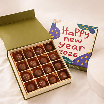 Happy New Year Chocolate Truffles Box: Chocolates