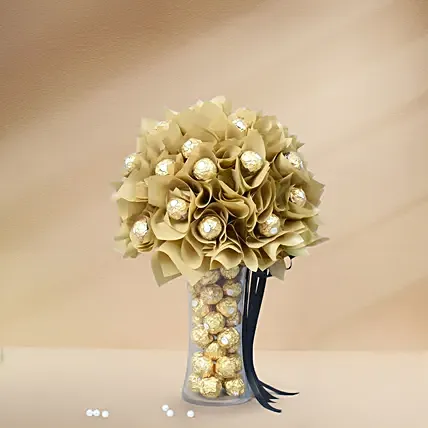 Gold Rocher Sparkle: Chocolates Delivery Singapore