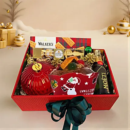 Mini Moet Merry Celebration Gift Set: Chocolate Hampers Singapore