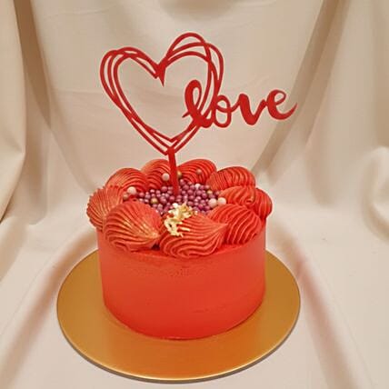 Love Expression Valentine Chocolate Cake: Valentine's Cake