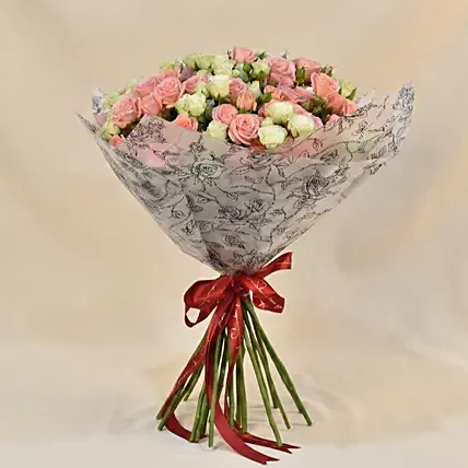 Joy of Love Spray Roses Bouquet: Miss You Flowers