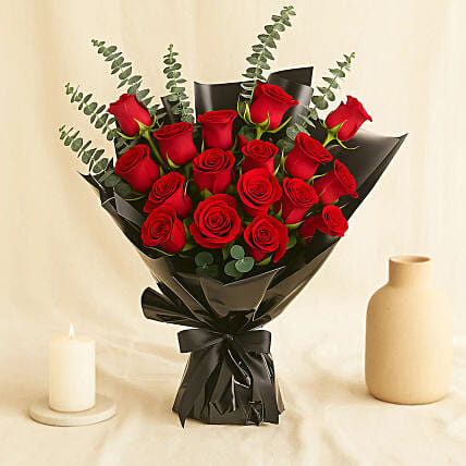 Beautiful Bouquets Of 24 Red Roses For Valentines: 