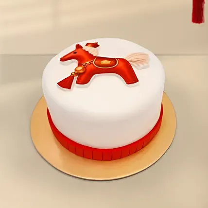 CNY Zodiac Horse Designer Cake: Chinese New Year Cake