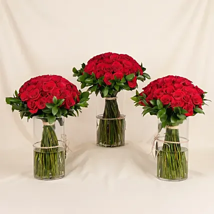 Red Roses Arrangement: Valentine's Arrangements