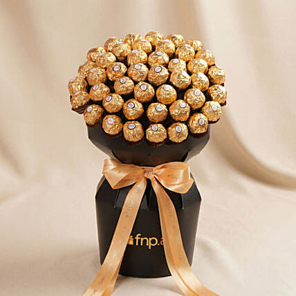 Luxury Rocher Bouquet for Valentines Day: Chocolate Bouquet Singapore