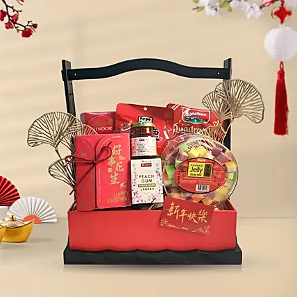 Luxury Chinese New Year Auspicious Delights Hamper: CNY Hampers Singapore