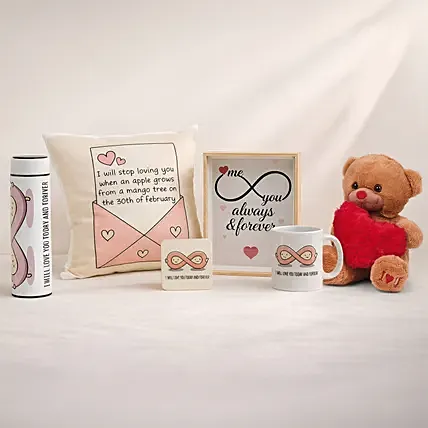 Forever Love Gift Set with Teddy: 