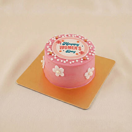 Women&rsquo;s Day Floral Delight Cake: Women's Day Gifts