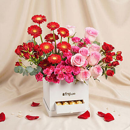 Love Blooms with Chocolates: Miss You Flowers