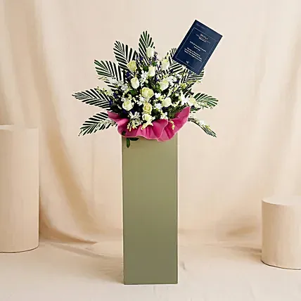 Forever Condolence Mixed Flowers: Condolence Flower Stands
