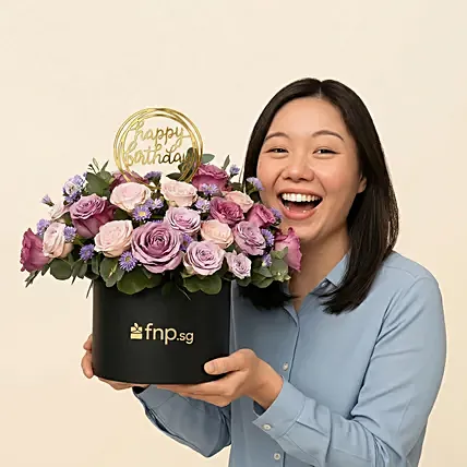 Birthday Flowers Box: Flower Boxes Singapore