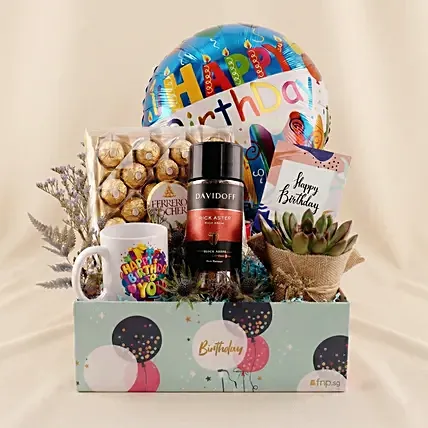 Luxury Birthday Treats Hamper: Balloons
