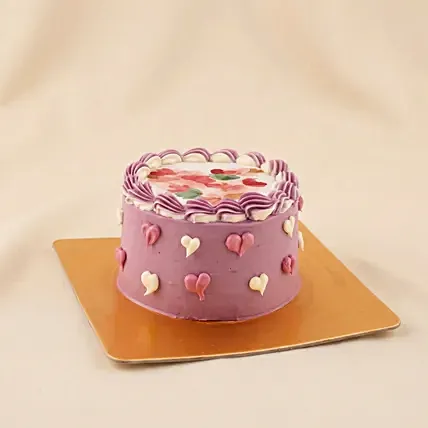 Mothers&rsquo;s Day Heart Bliss Cake: Mother's Day Cakes