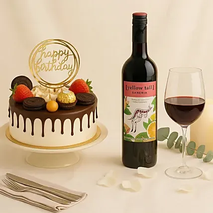 Birthday Cake & wine: Cakes