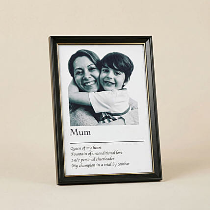 Mummy You are my world frame: Personalised Mothers Day Gifts