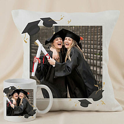 Graduation Special Personalised Cushion & Mug Combo: 
