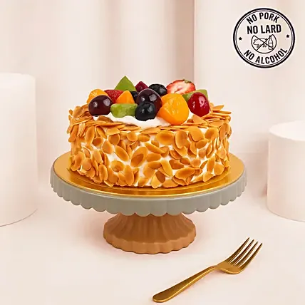 Eggless Fresh Fruit Cake: Eggless Cakes