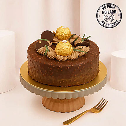 Luscious Ferrero Rocher Chocolate Cake: Cake Delivery Singapore