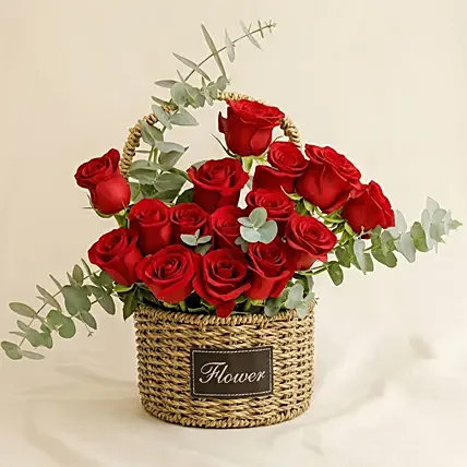 Basket Full of Love: Flower Arrangements
