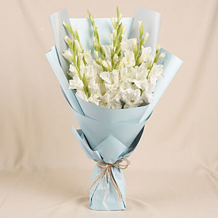 Bouquet Of White Gladiolus: Gladiolus Flowers