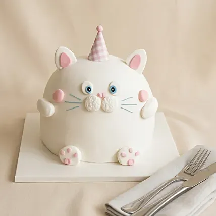 Cat Theme Chocolate Fudge Cake 6 inches: Designer Cakes