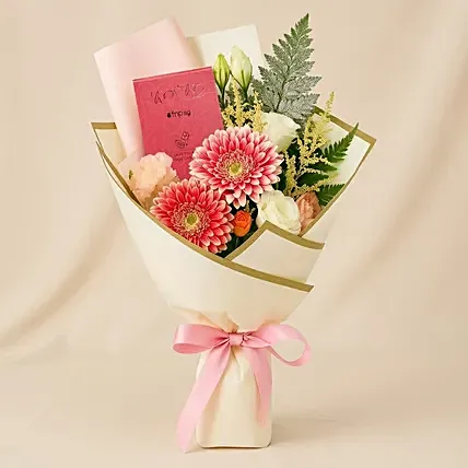 Chocolate and Gerbera Bouquet: Thank You flowers
