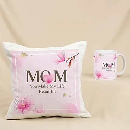 Mom is Life Cushion & Mug Set: 