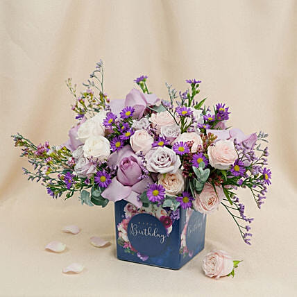 Birthday Roses Arrangement: Birthday Gifts 