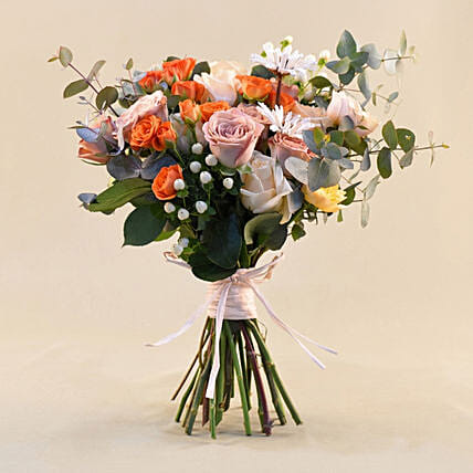 Flamboyant Mixed Flowers Bunch: Get Well Soon Flowers Singapore