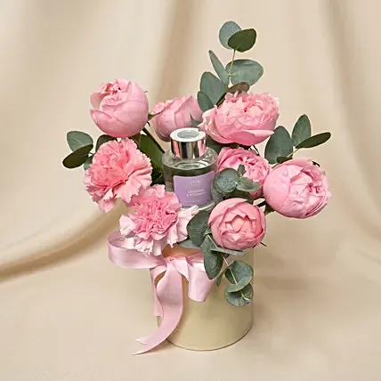 Mixed Flowers with Diffuser in Premium Box: Mother's Day Bundle Deals