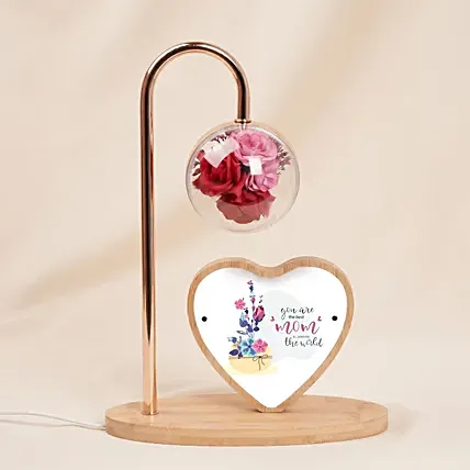 Best Mom in World Flower Lamp for Mother's Day: Personalised Mothers Day Gifts