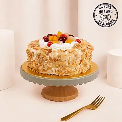 Eggless Fresh Fruit Cake: Eggless Cakes