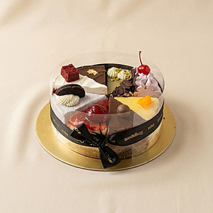 Assorted Cake Slices- 8 Pcs: Deepavali Gifts Singapore
