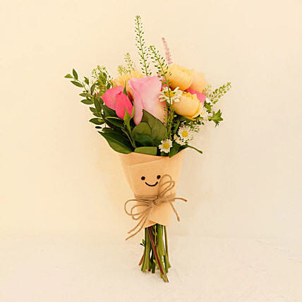 Smiley Mini Jellycat Pastel Bouquet: Little BBs Collection