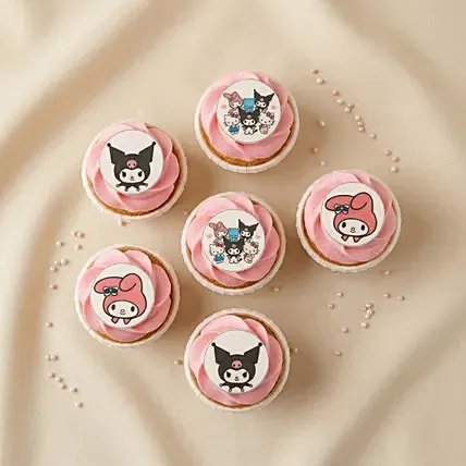 Kuromi Themed Cupcakes: Cupcakes