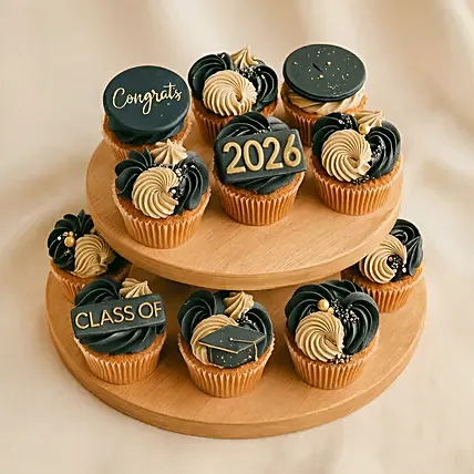 Graduation Luxe Cupcake Set: Graduation Cakes